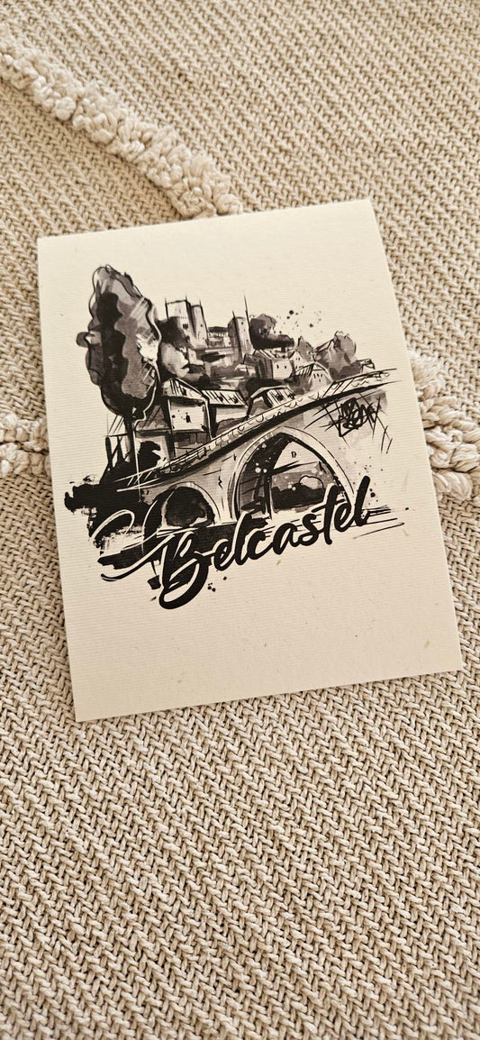 Carte postale 10x15 cm Belcastel