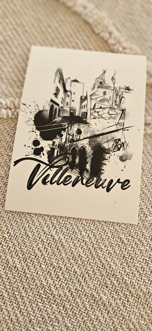 Carte postale 10x15 cm Villeneuve