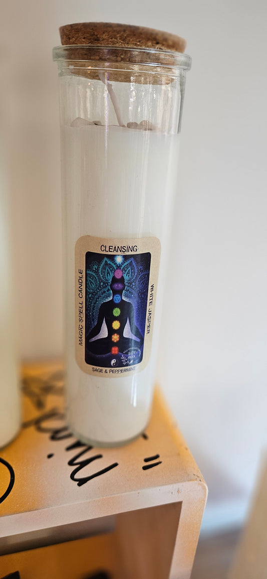 Bougie d’intention magique Purification 7 chakras